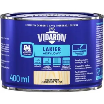 barva a nátěr na dřevo Akrylový lak na dřevo Vidaron bezbarvý 0,4 l