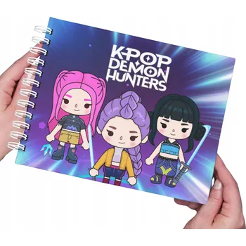 interaktivní kniha K-POP Lovci démonů knížka na suchý zip Montessori vzdělávací hra pro děti