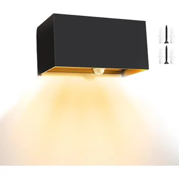 Nástěnné svítidlo Černé nástěnné svítidlo s integrovaným LED zdrojem 1 W