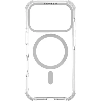 Pouzdro na mobilní telefon Cubenest Kryt na iPhone 17 Pro MagPro Strong Guard bílý