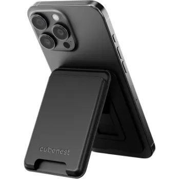 Peněženka Cubenest Prémiová magnetická peněženka a stojan WT01S černá