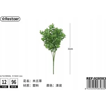 umělá květina Umělá Rostlina Milanova 34CM Zelená Dekorace