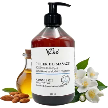 Masážní přípravek ROZJASŇUJÍCÍ MASÁŽNÍ OLEJ JASMÍN & OLEJ ZE SLADKÝCH MANDLÍ VCEE 500ML