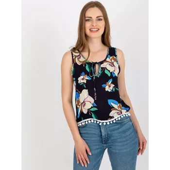 Dámská košile Halenka AT BZ 2202A.35 tmavě modrá S/M