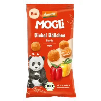 MOGLi bio špaldové kuličky s paprikou 40 g s certifikací Demeter