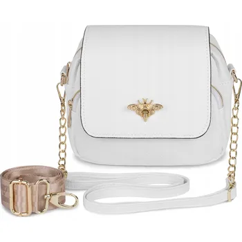 Kabelka Laura Biaggi kabelka přes rameno eko kůže bílá