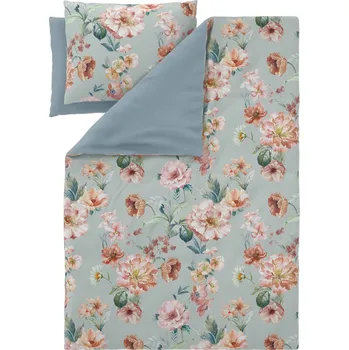 Povlečení LIVARNO® Ložní povlečení z mikrovláknitého saténu, 240 x 220 cm, 70 x 90 cm (květiny)