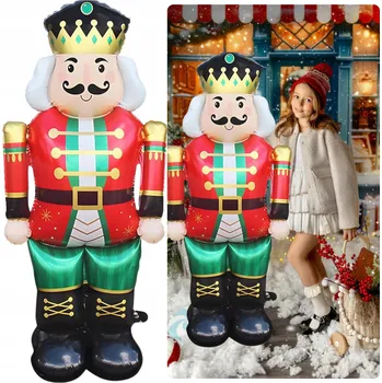 Vánoční dekorace VÁNOČNÍ DEKORACE LOUSKÁČEK FÓLIOVÝ BALÓNEK XXL 120 CM NA VÁNOCE