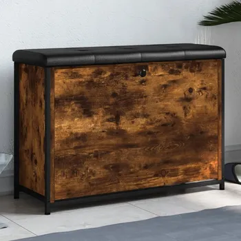 Botník Botník VidaXL 32 x 82 x 56 cm dub halifax černá