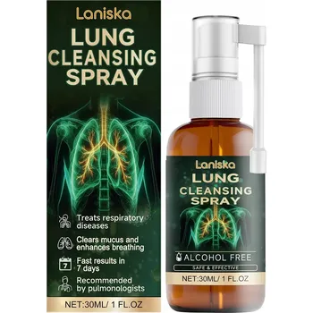 Vrták Bylinný sprej pro čištění plic - Přírodní detoxikace dýchacích cest