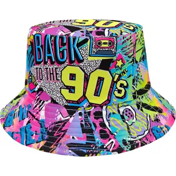 Karnevalový kostým dovoz Klobouk 90. léta Velikost: Back barevný klobouk