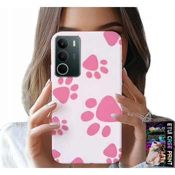 Pouzdro na mobilní telefon POUZDRO PRO REALME C71 4G - RŮŽOVÉ PSÍ TLAPNICE, ZADNÍ KRYT , KRYT