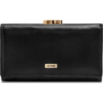 Peněženka OCHNIK dámská peněženka z pravé kůže černá