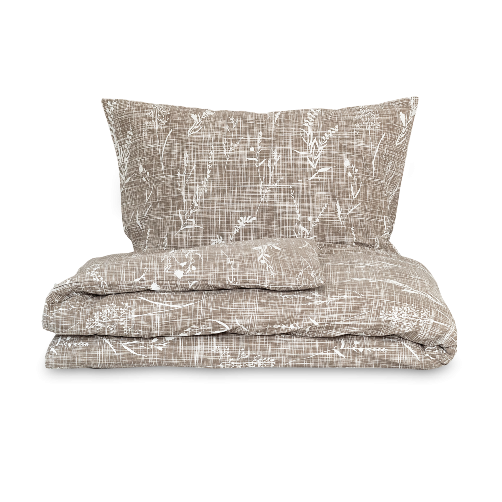 Kvalitex Flanelové povlečení PODZIM béžový 1x 140/200, 1x 70/90cm