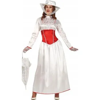 Kostým bílá dáma bílá M