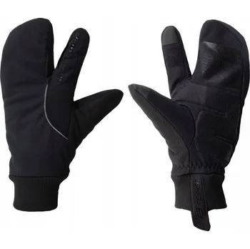 Cyklistické rukavice FORCE HOT RAK 3 PRO ZIMNÍ CYKLISTICKÉ RUKAVICE ZATEPLENÉ ČERNÉ UNISEX VEL. M