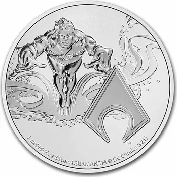 New Zealand Mint Stříbrná mince 1 oz Aquaman DC Comics 2022