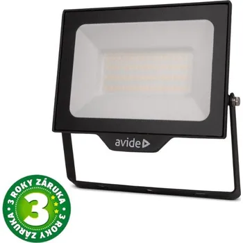 Prémiový ultratenký LED reflektor černý 50W 5000lm, denní, s přípravou na čidlo, 3 roky