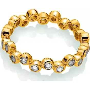 Prsten Pozlacený prsten Hot Diamonds X Gemstones DR294 Obvod 54 mm