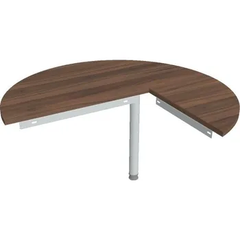 Psací stůl Stůl jednací levý GP 22 L N - OŘECH , ŠEDÁ Ral 9006