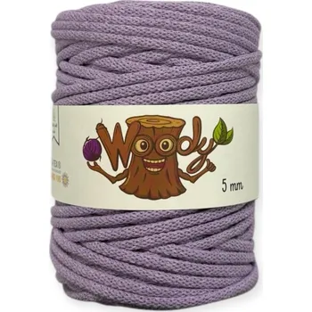 Příze Woody 5 mm – Levandule (50m)