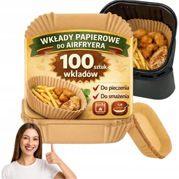 Obraz 100X ORGANIZÉR PAPÍROVÉ VLOŽKY DO HORKOVZDUŠNÉ FRITÉZY AIR FRYER
