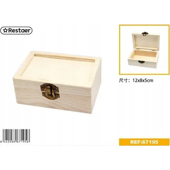 Úložný box Obdélníková Dřevěná Bedna z Borovicového Dřeva