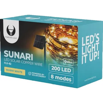 IP kamera Girlanda Forever Light 2200 cm solární