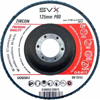 Brusný kotouč SVX Lamelový kotouč 125 mm P80