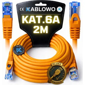 Síťový kabel LAN KABEL SÍŤOVÝ RJ45 CCA ETHERNET CAT.6A S/FTP 2M LANBERG