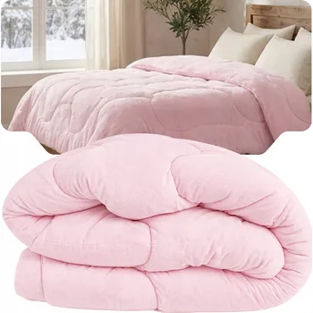 přikrývka ZIMNÍ PŘIKRÝVKA FLEECOVÁ 150x200cm RŮŽOVÁ ANTI-ALERGICKÁ PEVNÁ ČESKÁ