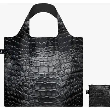 Nákupní taška Skládací nákupní taška LOQI CROCODILE Black