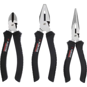 Kleště PARKSIDE PERFORMANCE® Sada kleští, 3dílná (boční / kombinované / jehlové kleště)