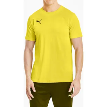 Pánské tričko Pánské tričko PUMA teamGOAL 23 Casuals, žluté, velikost L Y5434