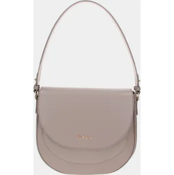 Klopnová kabelka Horsie taupe/zlato