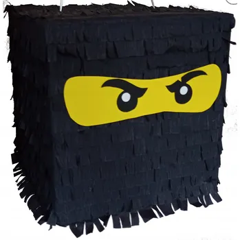 Obraz PINIATA XXL LEGO NINJA NINJAGO PINATA + TYČ balonky konfety