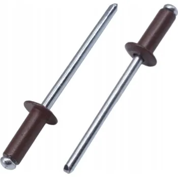 Nýt Trhací nýty s plochou hlavou RAL 8017 čokoládově hnědá 4x8 - 100 ks