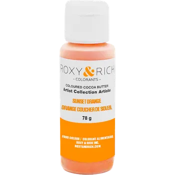 Kakaové máslo barevné 78g sunset orange - Roxy and Rich