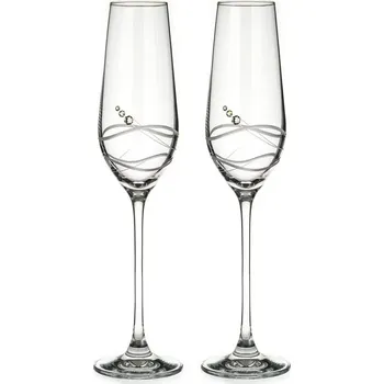Stolování Diamante Swarovski Venezia Champagne Set 230 ml 2 ks