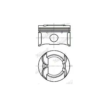 Píst motoru Píst NÜRAL 87-444807-10