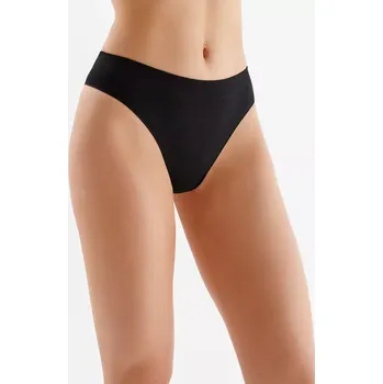 Dámské spodní prádlo BEZEŠVÉ PODPRSENKOVÉ KALHOTKY černá S/M