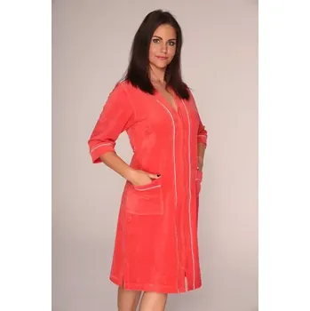 Dámský župan Dámský župan Forex Velur Zip 974 chrpa 3xl
