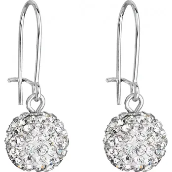 Náušnice Náušnice bižuterie s krystaly 71119.1 bílé