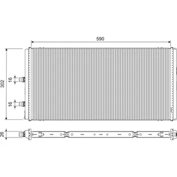 Chladič motoru Chladič, chlazení motoru VALEO 701312
