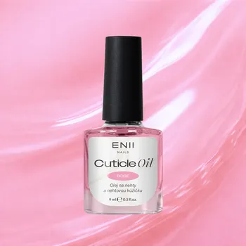 Výživa nehtů ENII NAILS Cuticle Oil Rose - olejíček na kůžičku růže, 9ml