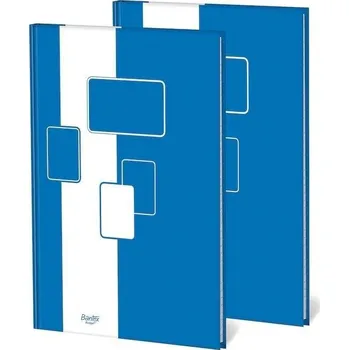 Blok Blok A4 Bantex, 96 listů, linkovaný (mřížka), tvrdé desky