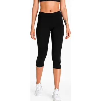 Dámské legíny Legíny Puma černé bavlněné 3/4 s logem, velikost M