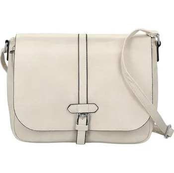 Kabelka Trendy dámská koženková crossbody kabelka Relinda, krémová