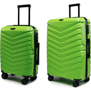Velký a příruční cestovní kufr s TSA zámkem ROWEX Aero 2v1 Barva: Zelená