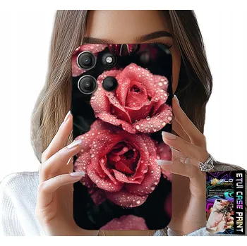 Pouzdro na mobilní telefon POUZDRO PRO MOTOROLA EDGE 60 Fusion - KRÁSNÉ RŮŽOVÉ RŮŽE, KVĚTINOVÉ, POUZDRO